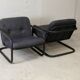 Paire de fauteuils édition Prisunic acier tubulaire et coussins mousses, France, 1973