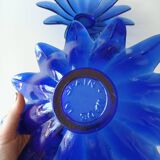 Deux vases, vintage, bleu cobalt, vide-poche, plateau decoratif, plat de table, plat de présentation