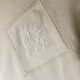 Antique linen, tablecloth, central monogram SR