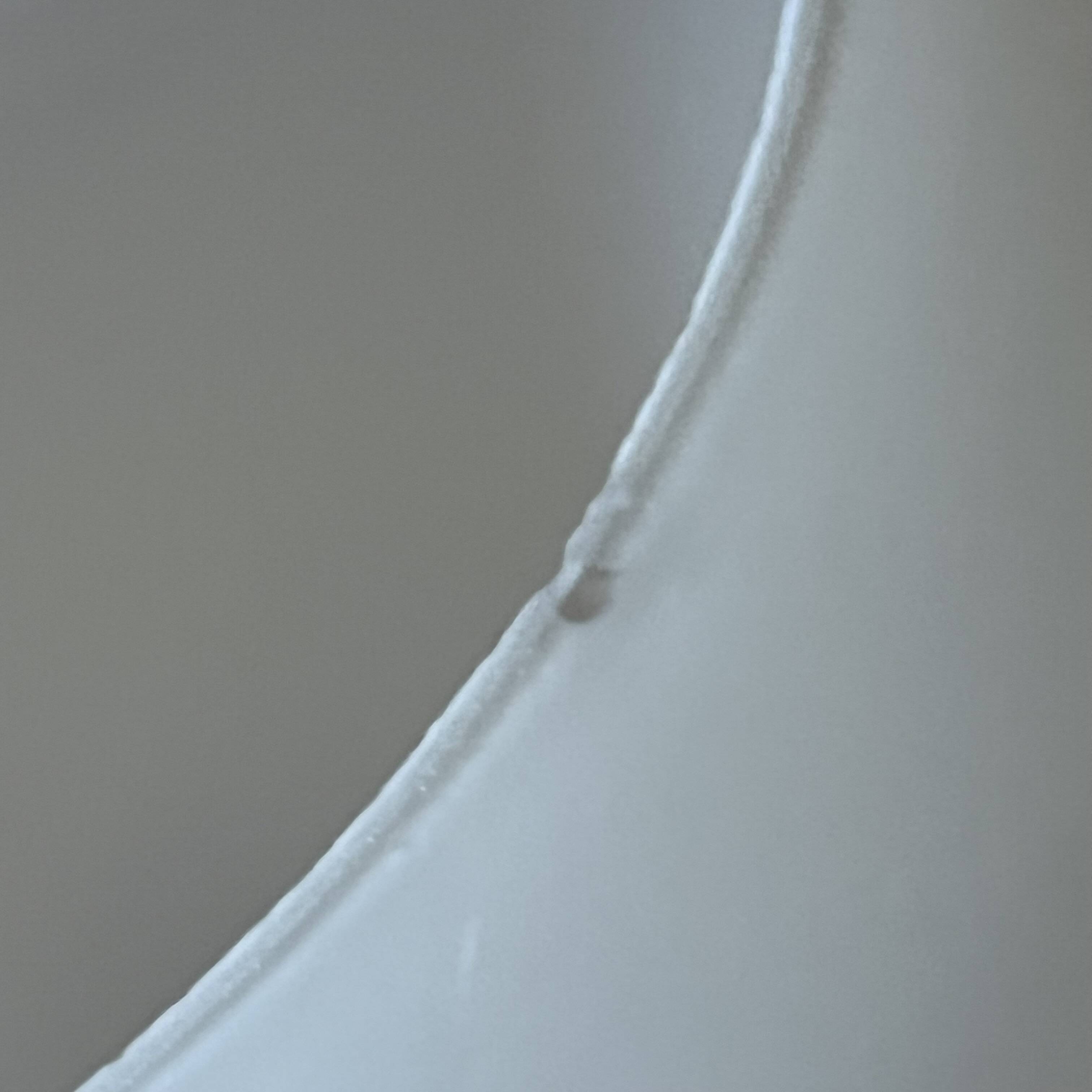 Globe lampshade in white opal, open for wall lamp chandelier, 20 cm.