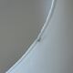 Globe lampshade in white opal, open for wall lamp chandelier, 20 cm.