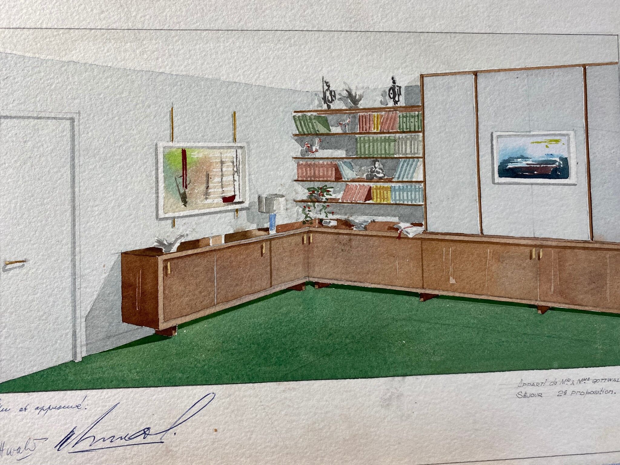 Interior designer study 60s - Jean PRUD'HOMME-BÉNÉ