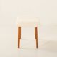 Danish mid century footstool in sheepskin, 1960s
