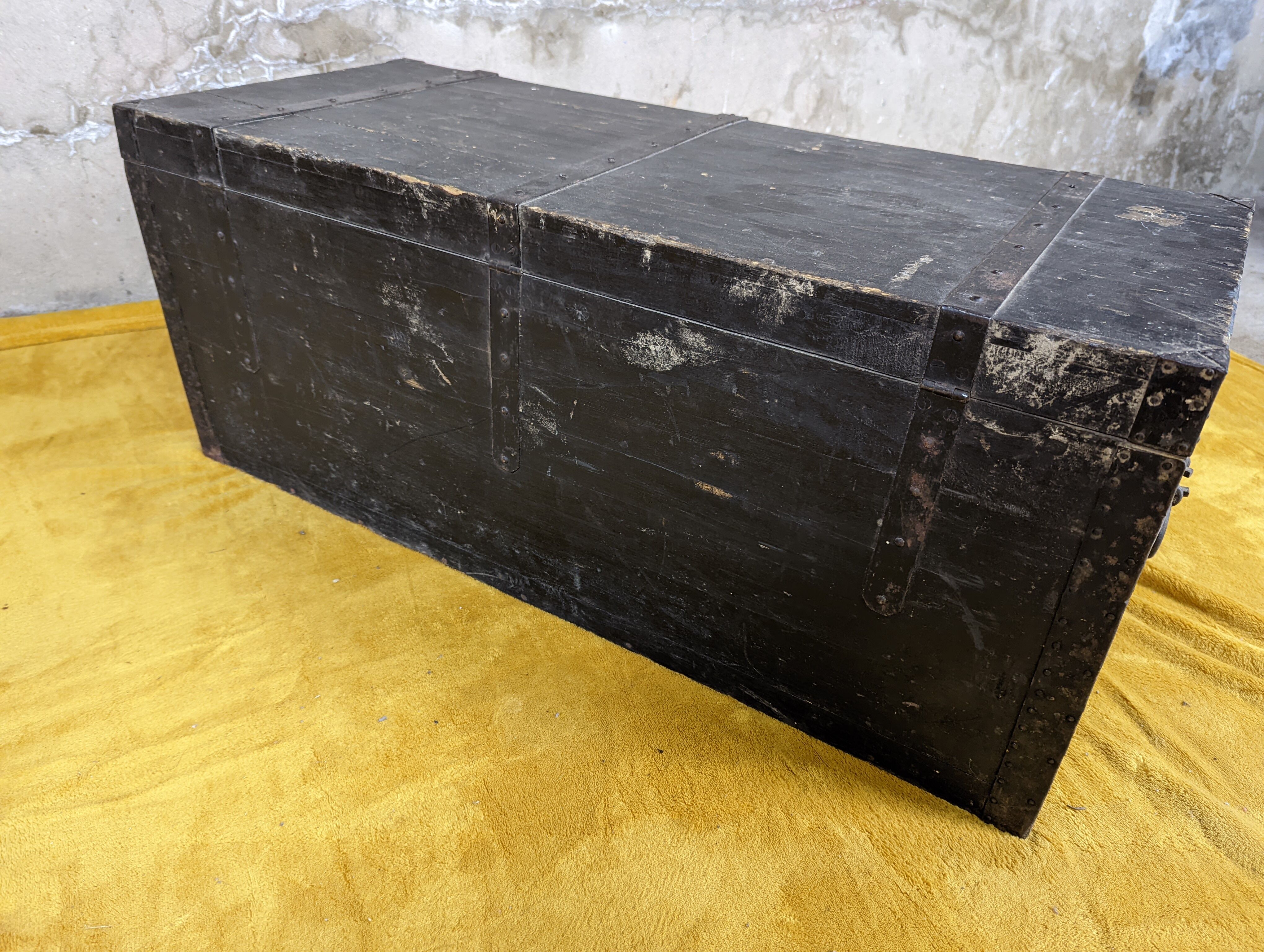 Antique travel trunk