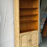 French vintage wooden bookcase