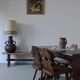 Alpine carved pine dining table set | 1950s