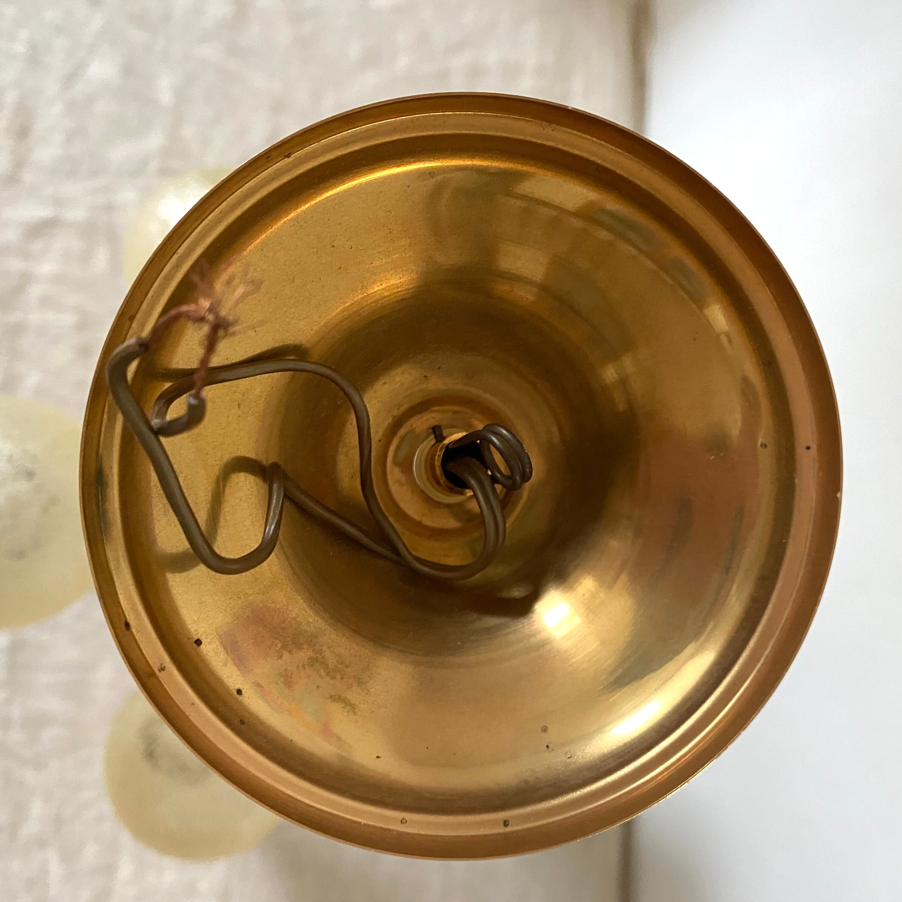 Vintage chandelier design amber globes