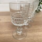 Set of 6 Luminarc Quadrille white wine glasses