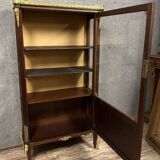 Louis XV style display cabinet in mahogany and gilded bronze circa 1850