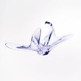 Blue glass fruit basket Cofrac style