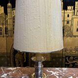Silver metal floor lamp
