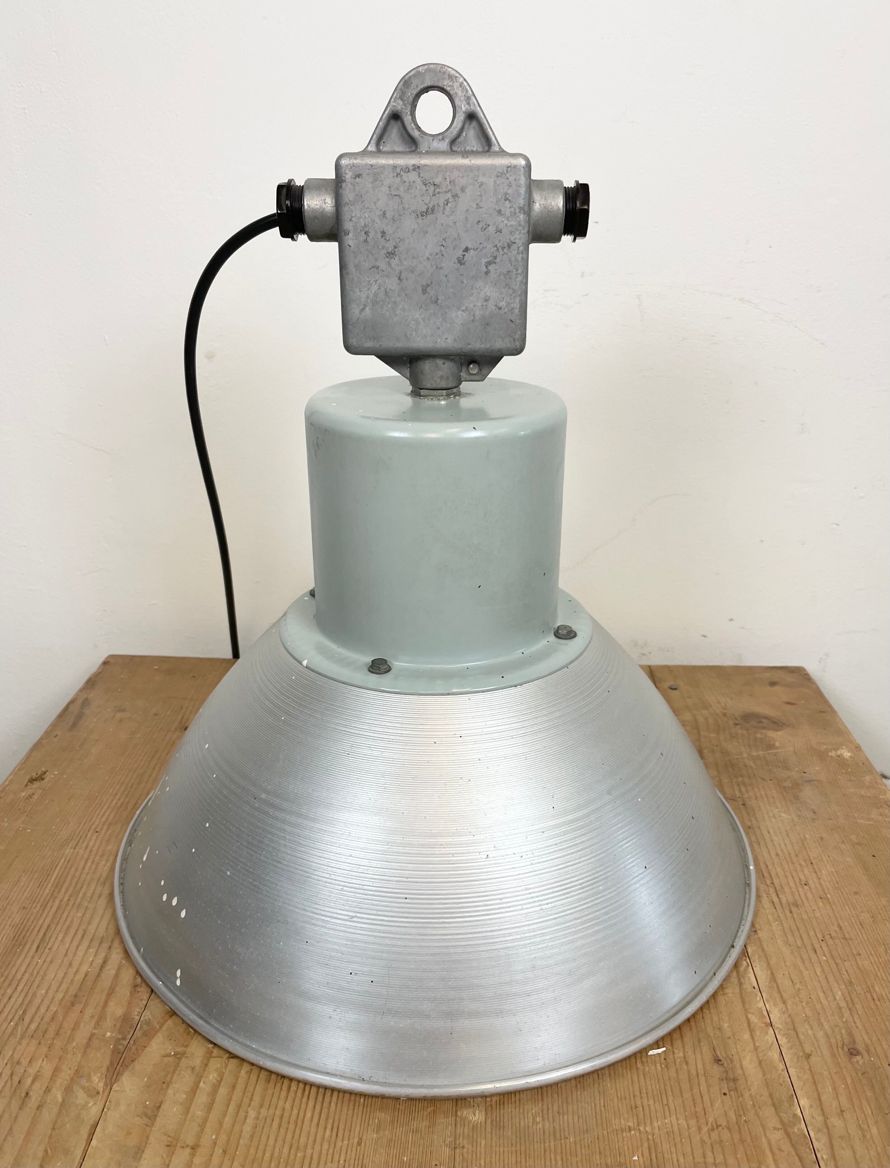 Industrial Aluminium Pendant Light from Elektrosvit, 1960s