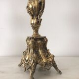 Pair of baroque bronze chandeliers