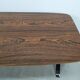 Table basse art déco vintage bois carrelage chrome