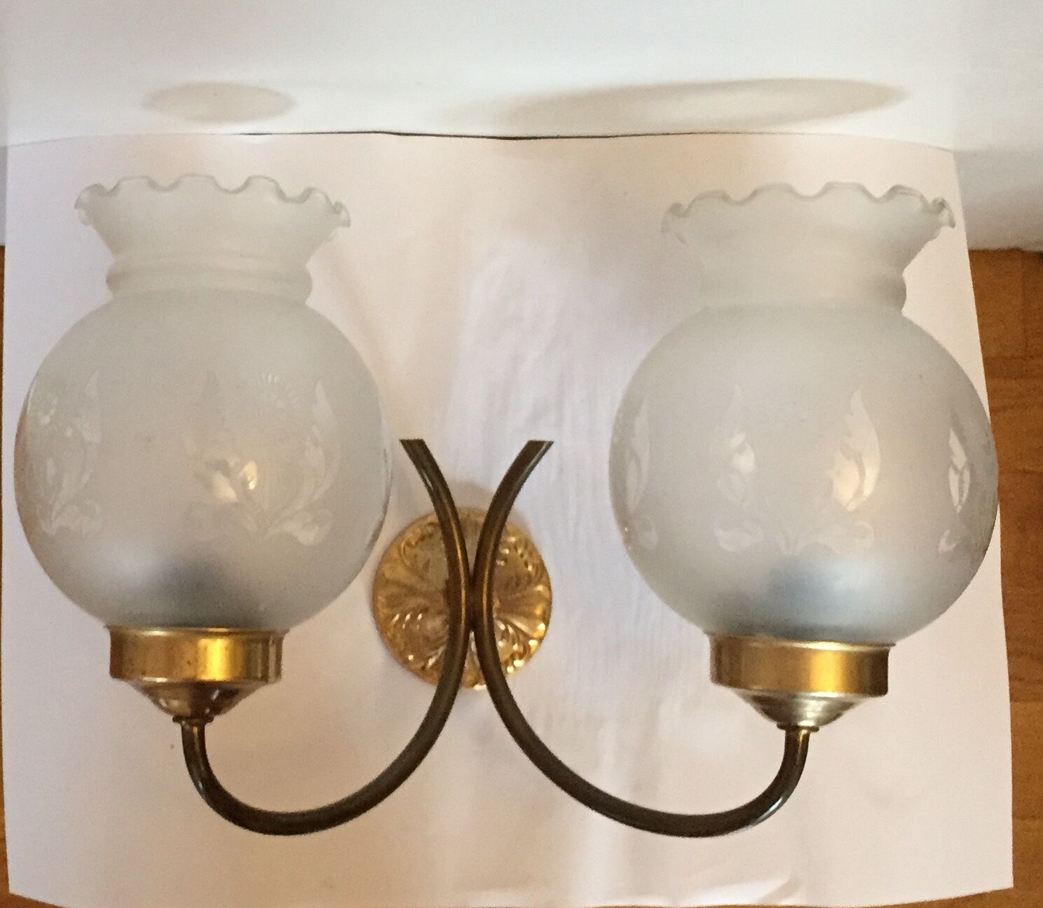 Apply two wall lights