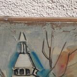 Oil on canvas "Montmartre" by Guy le Florentin