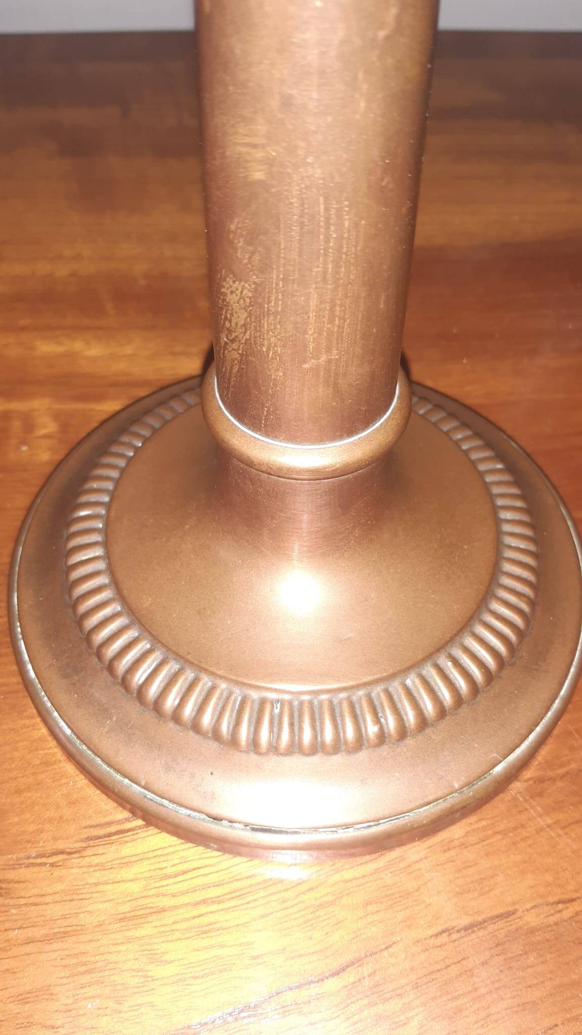 Set of two copper candlesticks from the early 20th century.
