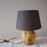 Old lamp foot ball to pose / table / bedside / side glass – floral print