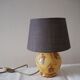 Pied de lampe boule à poser de table de chevet d’appoint en verre – impression florale e