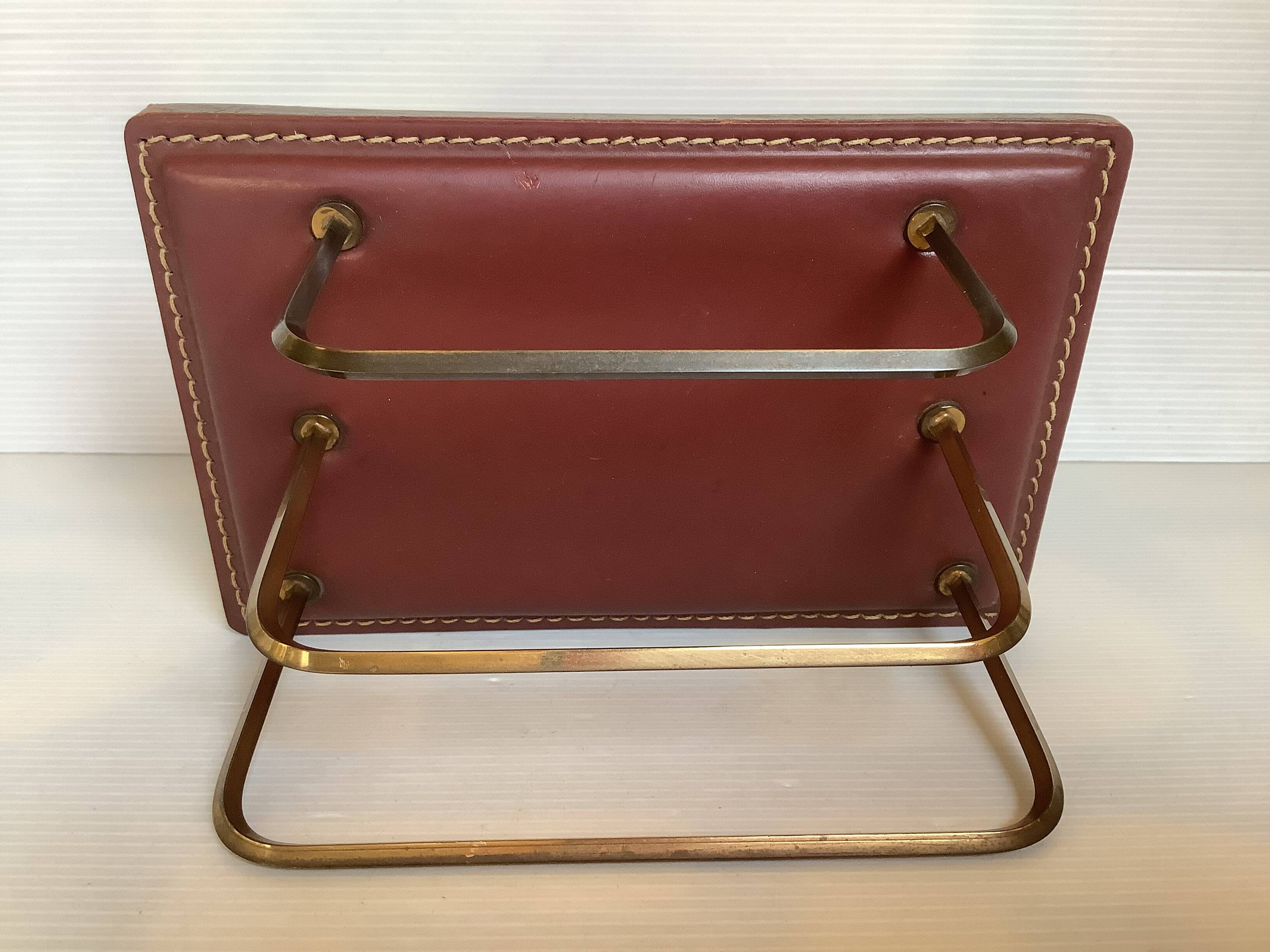 Leather mail holder