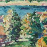 Oil on canvas signed Brigitte Du Merac