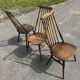 Set of 3 Ercol Goldsmith Scandinavian style wooden chairs