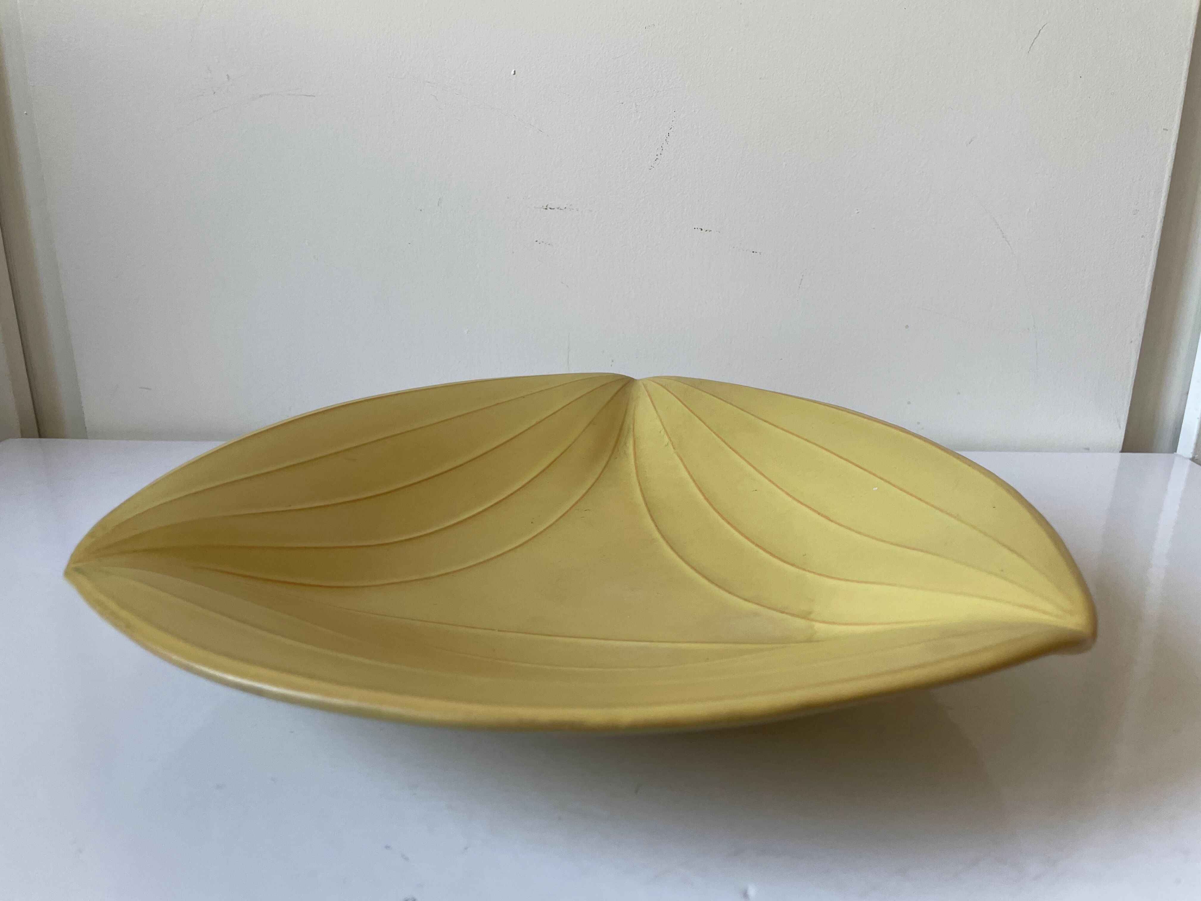 Danish 1950 Glazed Ceramic Decorative Bowl
