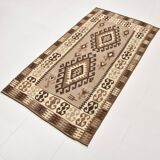4x6 Kilim Vintage Oushak Area Kilim Rug, 103x192 Cm