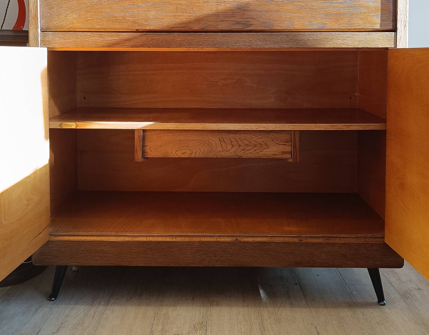 Secretary desk Amsterdam School Art Deco signed Eshuis & Co.