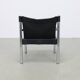 Lounge Chair in Leather and Chrome by Johanson Design Sweden, 1970s