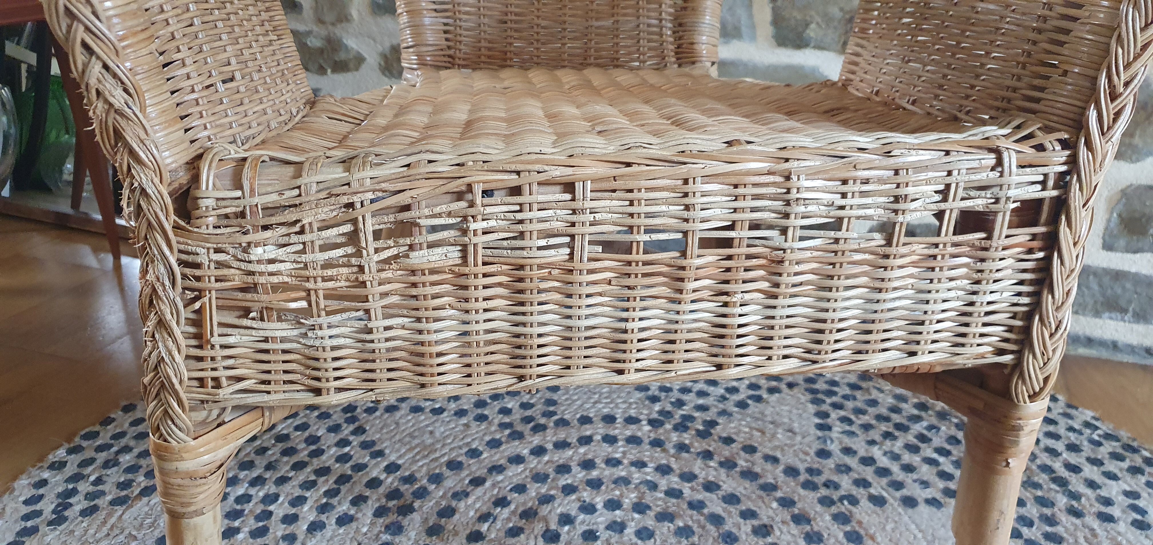 Fauteuil en rotin