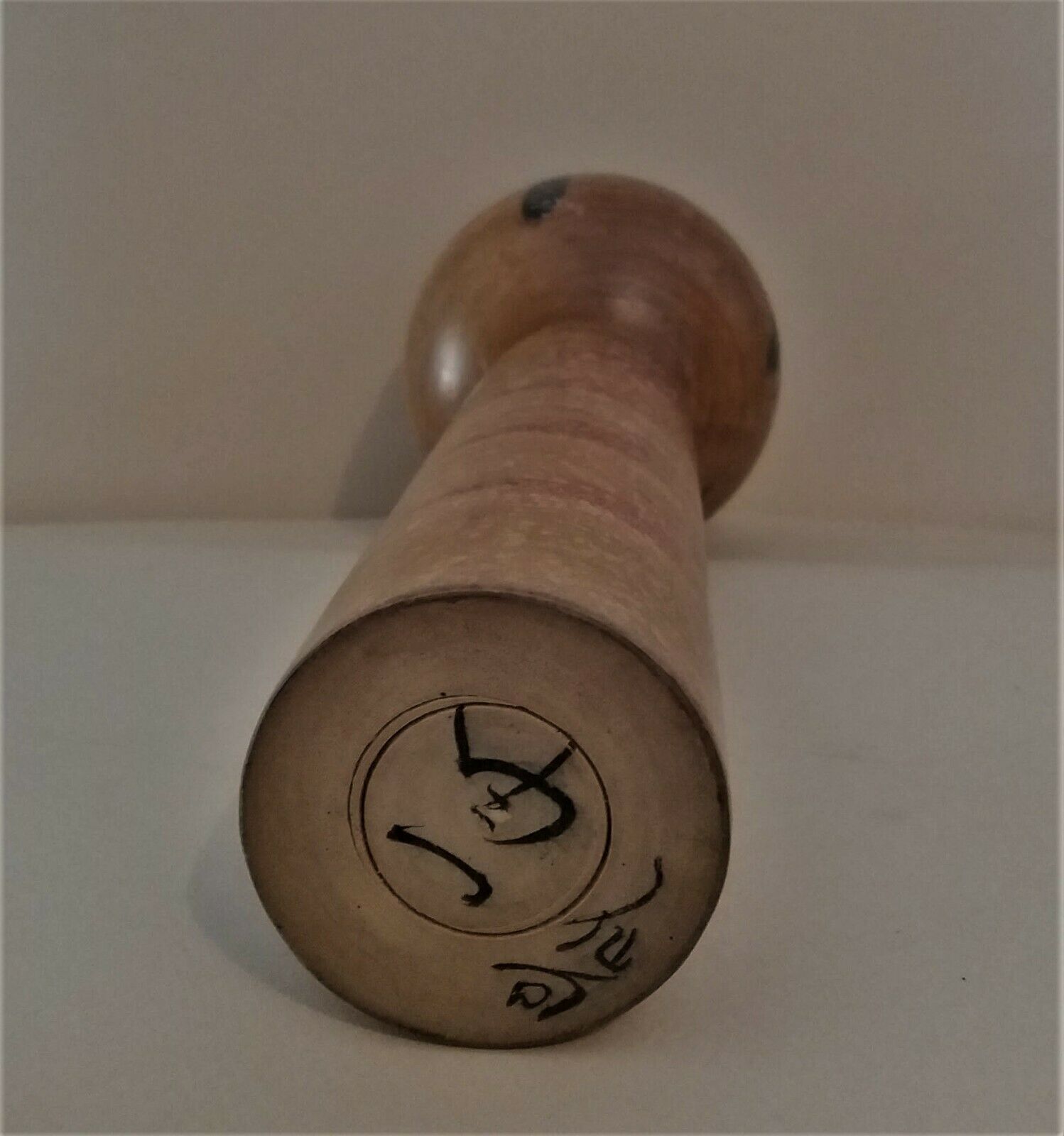Kokeshi Japanese doll Yajiro double signature