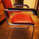 Chrome tube armchair by Marcel Breuer