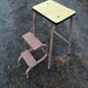 Yellow formica stool stepladder step