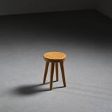 Pine stool by René Martin, 1960s design