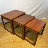 Mid-Century Retro Vintage Teak Nest of Tables 1960  Scandinavian-Inspired •