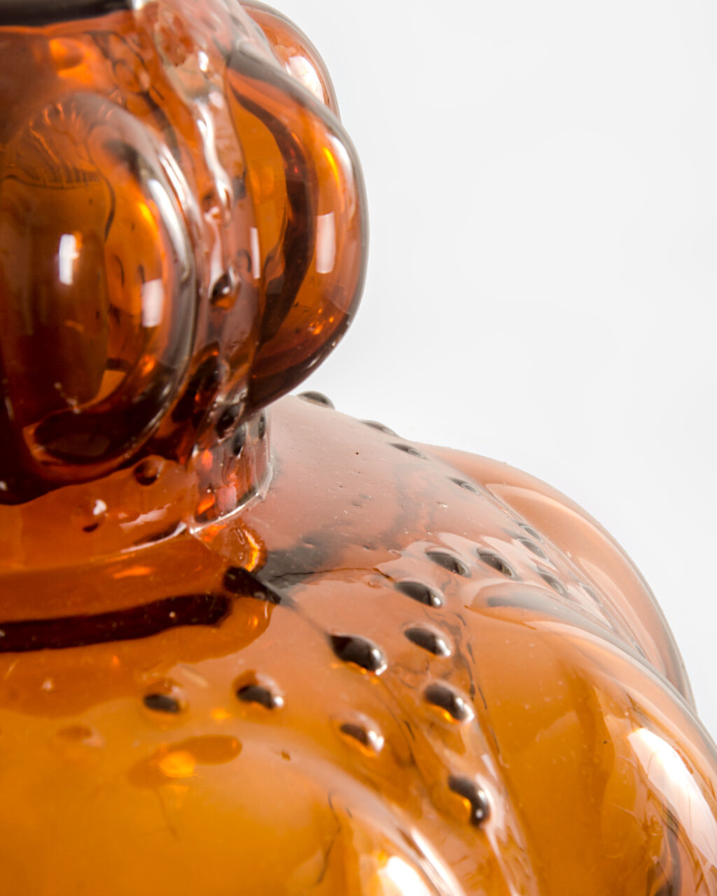 Amber pendant lamp, France, 1960's
