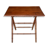 Folding table period 1900 in wood, imitation Bamboo in beautiful condition ..