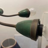 Italian Bronze Green Chandelier 1950’s