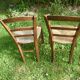 2 old Provençal-style straw chairs