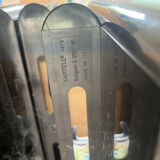 Black magazine rack Kartell 4676 / 4675 (Giotto Stoppino)