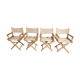 Lot 4 armchairs Pliants film director