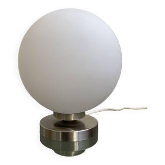 80s opaline ball table lamp