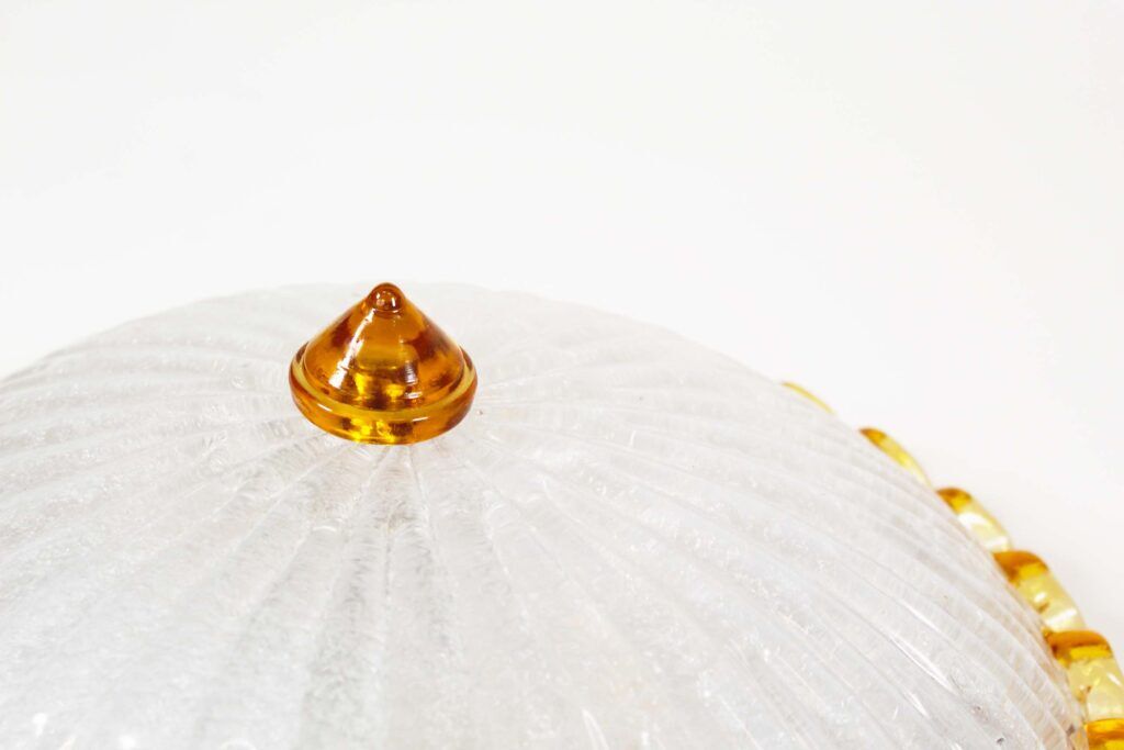 Large vintage Italian Murano glass wall or ceiling light, Italy 1970s