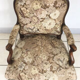 Louis XV vintage cabriolet armchair "à la Reine", 18th century
