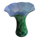Grand vase en verre soufflé style La Rochère – 30 cm