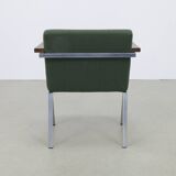 Vintage Armchair in Wool and Chrome by Martin Visser for t' Spectrum, 1960s