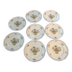 Lot de 8 assiettes Voeux Delft Saint Amand