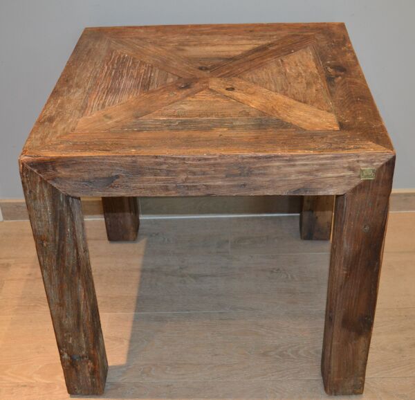 Table basse bois brut 1960