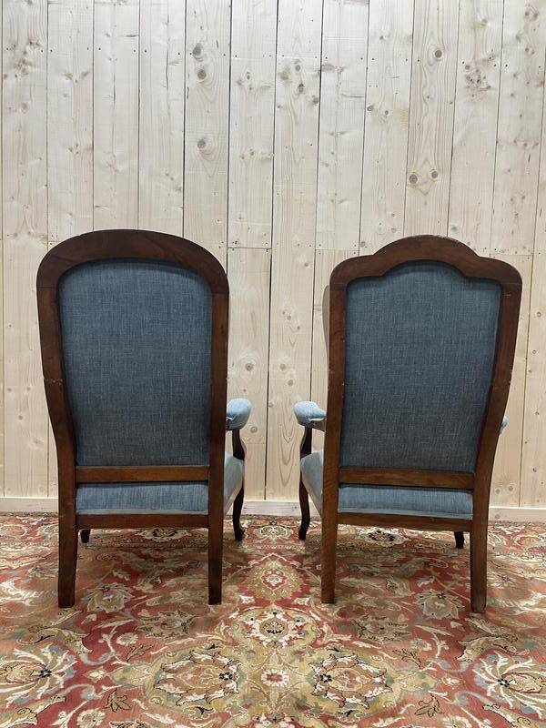 Paire de fauteuils Voltaire Louis Philippe